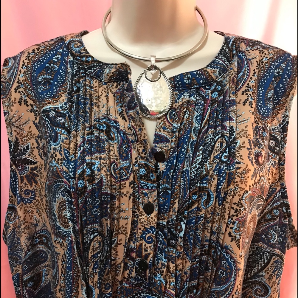 Very pretty paisley tunic - sz 18